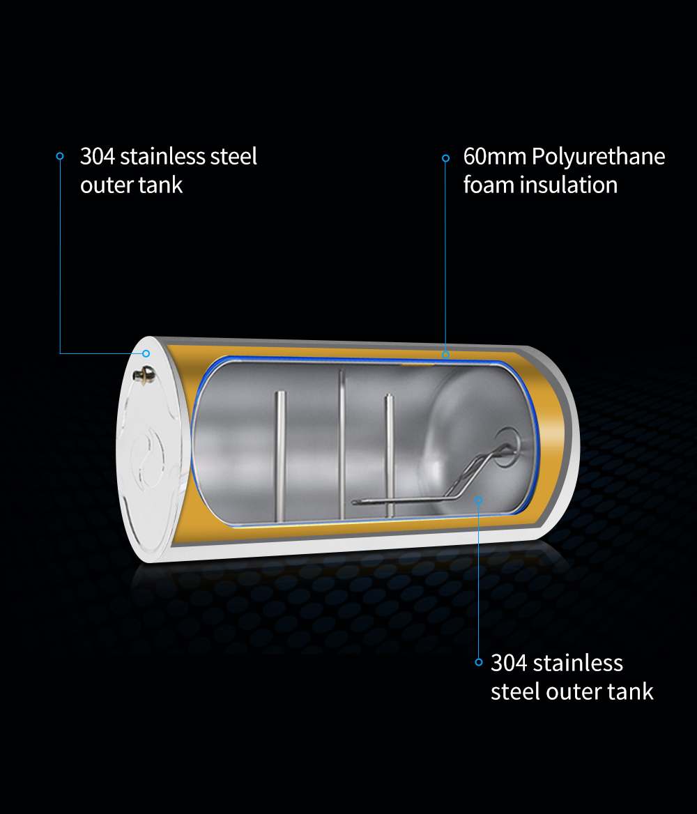 Evacuated Tube Solar Water Heater For Bathroom